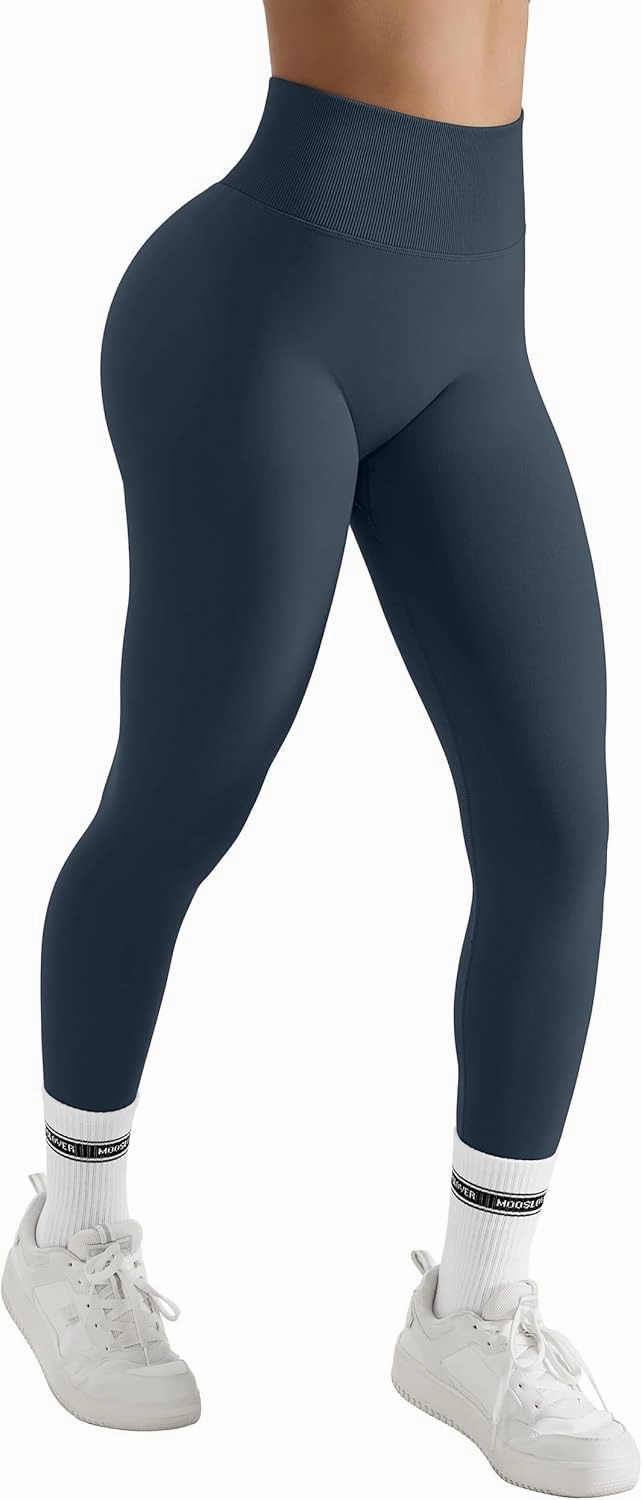 MOOSLOVER Seamless Butt Lifting Workout Leggings for Women High Waist Yoga Pants Compression Contour Tights