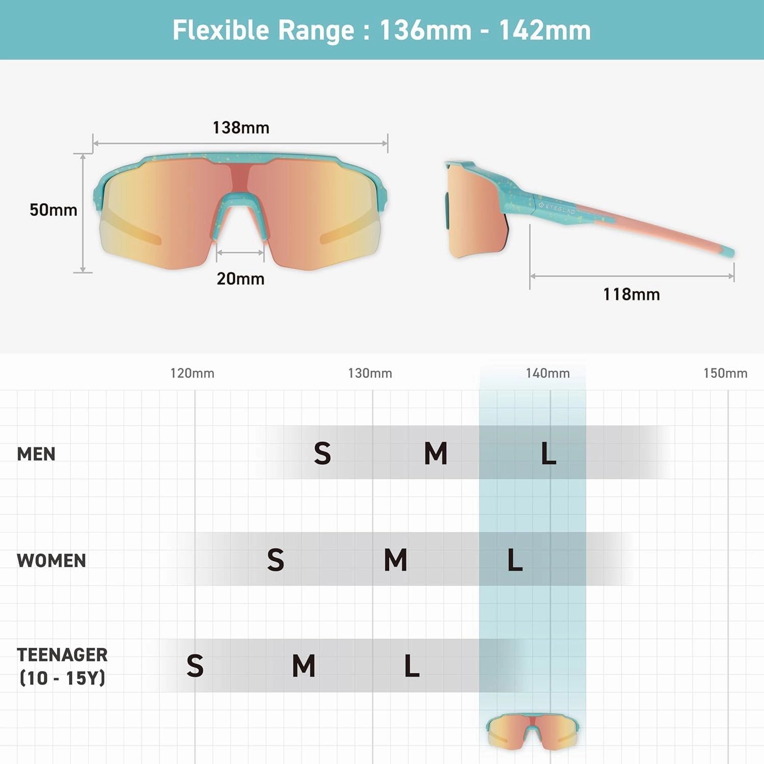 MOTIONVIEW Sports Sunglasses Outdoor HD High Contrast UV400 Running Baseball Softball Sports Eco-friendly