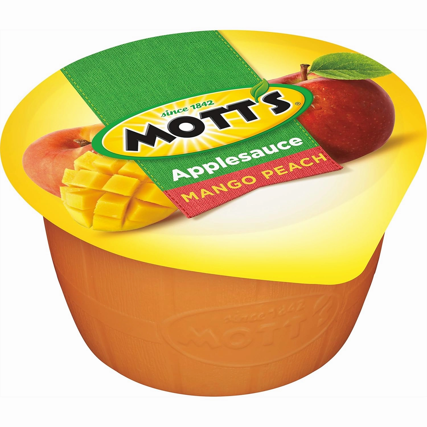 Mott's Mango Peach Applesauce, 4 Oz Cups, 72 Count (12 Packs Of 6), No Artificial Flavors, Good Source Of Vitamin C, Nutritious Option For The Whole Family
