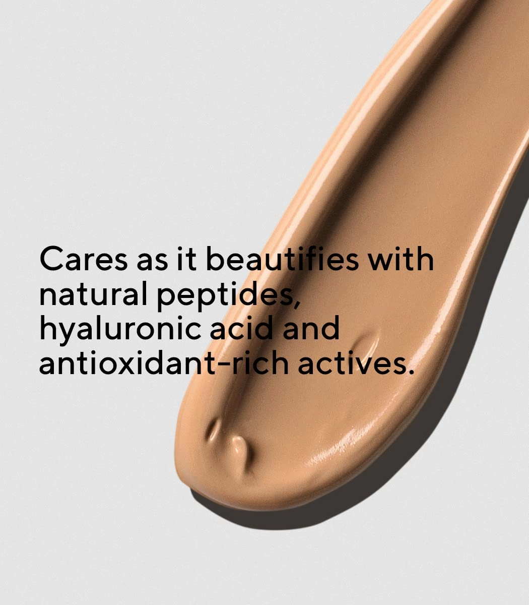 MÁDARA Organic Skincare |SKINONYM Semi-Matte Peptide Foundation, #50 GOLDEN SAND, 30ml – Boosted by collagen-supporting peptides, Semi-matte finish, Adapts to the skin's texture.