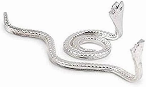Naag Nagin Joda Kaal Sarp Dosh Decorative Showpiece - 5 cm (Rahu and ketu) Mantra Remedies, Pooja, Home & Temple (Silver Plated, Silver)