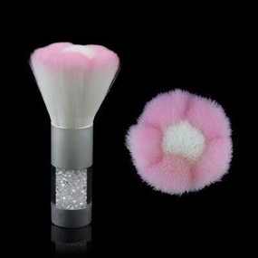 Nail Brush Soft Nail Powder Foundation Brush Nail Art Makeup Tool Dust Remover for Acrylic & Uv Gel Nail Art Dust Cleaner Sale - (Color: Blue)