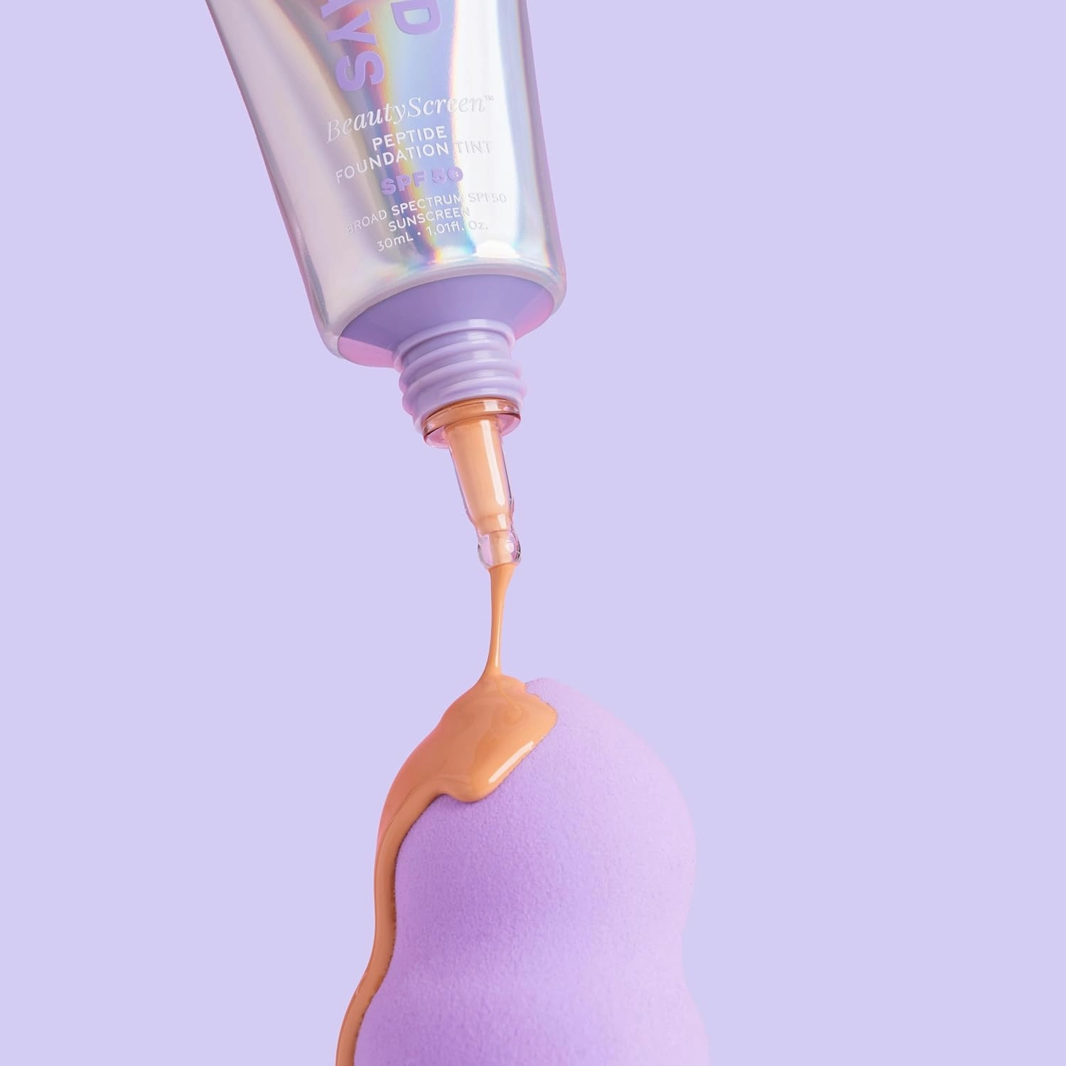 Naked Sundays BeautyScreen™ SPF 50 Mineral Peptide Foundation Tint – 2-in-1 Skin Tint & Mineral Sunscreen | Radiant, Buildable Coverage, Acne-Safe, Infused with Peptides (6 Tan Caramel, 1.01 oz)