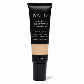 Natio Semi-Matte Full Coverage Foundation - Nutmeg