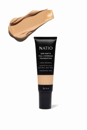 NATIO Semi-Matte Full Coverage Foundation Nutmeg 30g