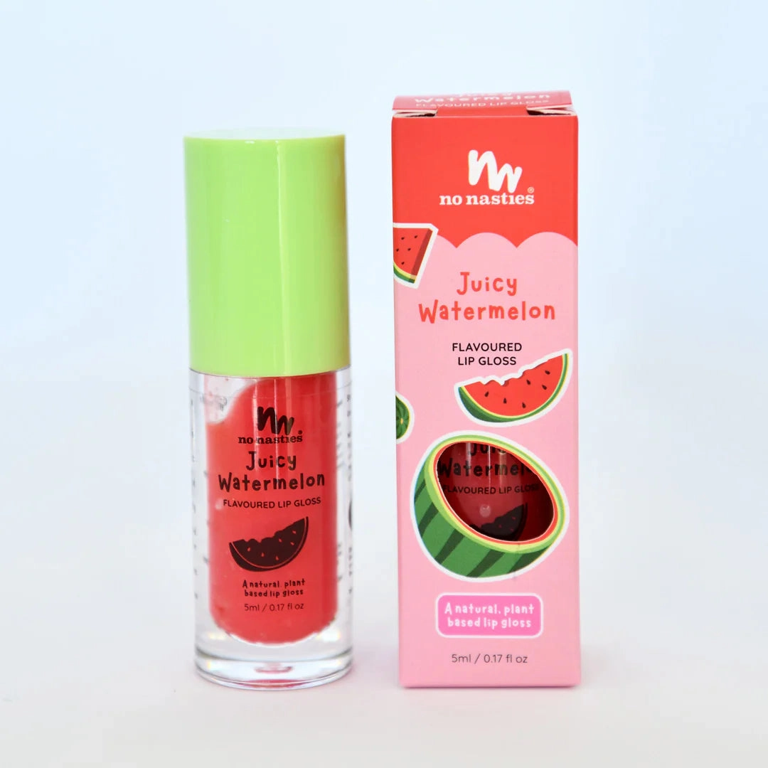 Natural Kids Lip Gloss - Juicy Watermelon - Bright Watermelon Pink