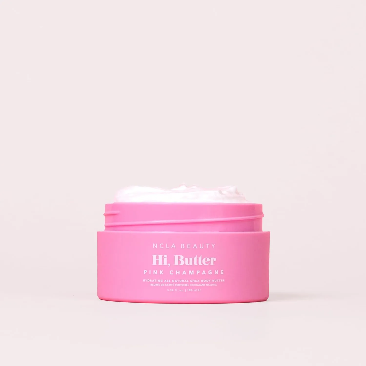 NCLA - Hi Butter, Natural Shea Body Butter | Nourish, Soften, Hydrate Skin | Shea, Mango   Cocoa Butters, Vitamin C | Vegan, Cruelty-Free, Clean Skincare (Pink Champagne; 100 mL | 3.34 fl oz)
