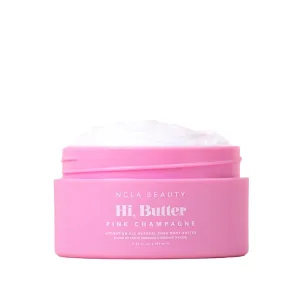 NCLA - Hi Butter, Natural Shea Body Butter | Nourish, Soften, Hydrate Skin | Shea, Mango   Cocoa Butters, Vitamin C | Vegan, Cruelty-Free, Clean Skincare (Pink Champagne; 100 mL | 3.34 fl oz)