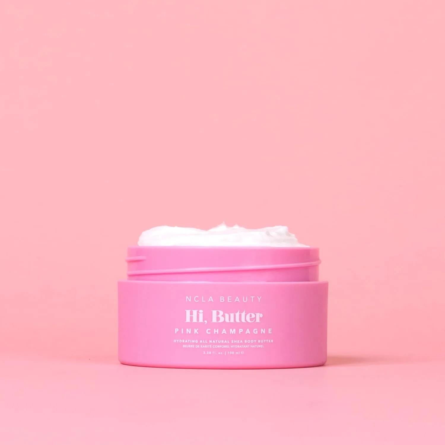 NCLA - Hi Butter, Natural Shea Body Butter | Nourish, Soften, Hydrate Skin | Shea, Mango   Cocoa Butters, Vitamin C | Vegan, Cruelty-Free, Clean Skincare (Pink Champagne; 100 mL | 3.34 fl oz)