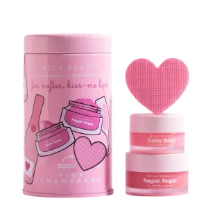 NCLA - Lip Care Set   Lip Scrubber | Clean, Natural, Non-Toxic Beauty (Pink Champagne)