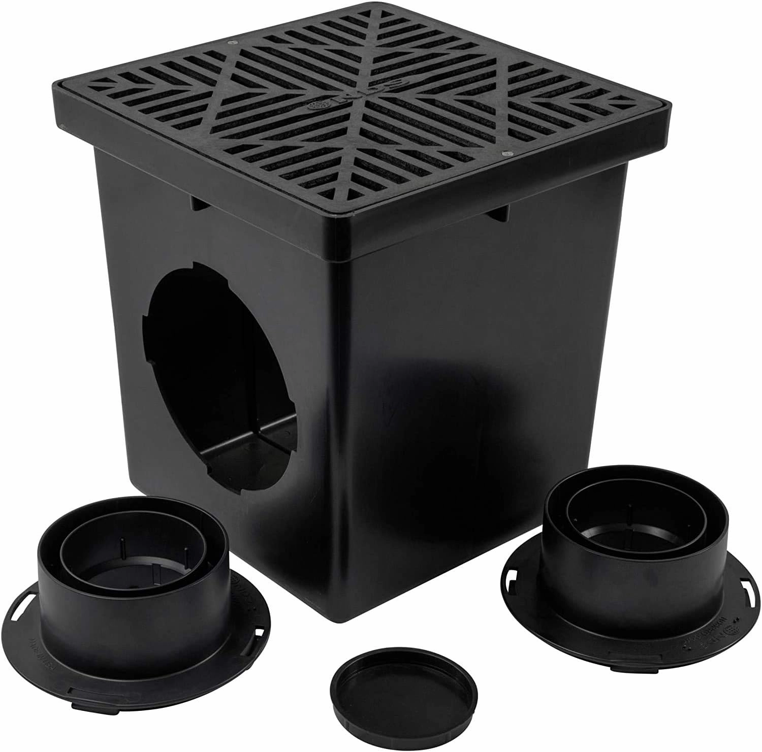 NDS 1200BKITRTL1PK Square Kit with Catch Basin and NDS 430 Pop-Up Drainage Emitter