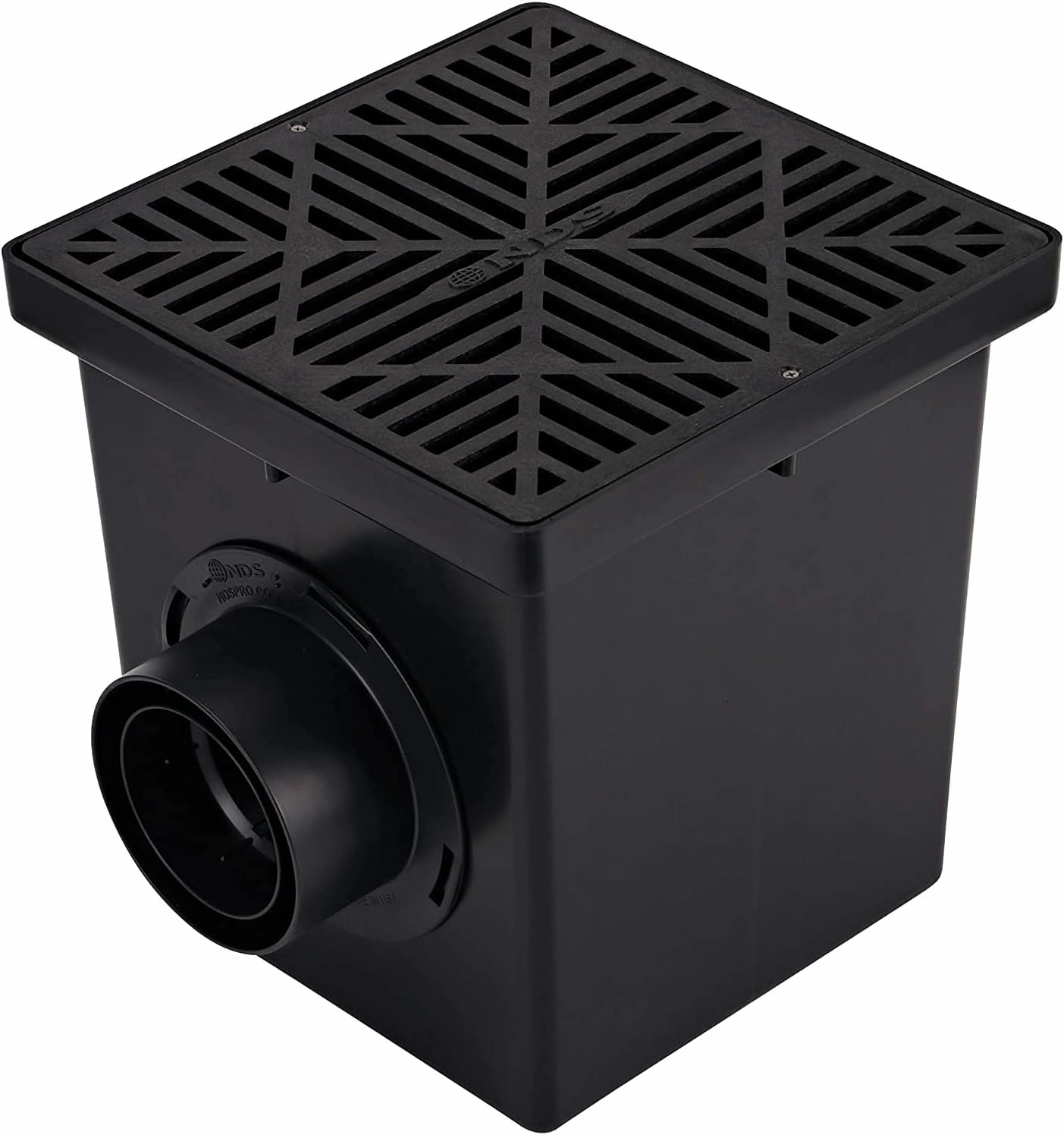 NDS 1200BKITRTL1PK Square Kit with Catch Basin and NDS 430 Pop-Up Drainage Emitter