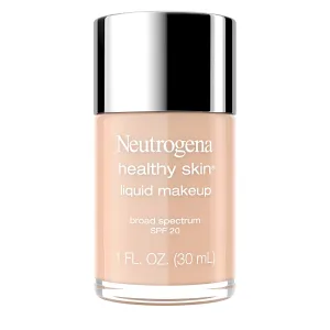 Neutrogena Healthy Skin Liquid Makeup Foundation with Broad Spectrum SPF 20 Sunscreen, Medium Coverage Foundation with Nourishing Pro-Vitamin B5, Soft Beige 50, 1 fl. oz