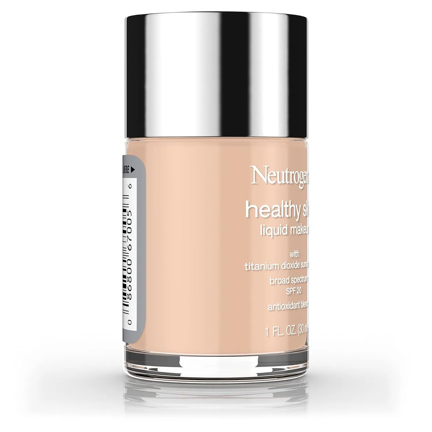 Neutrogena Healthy Skin Liquid Makeup Foundation with Broad Spectrum SPF 20 Sunscreen, Medium Coverage Foundation with Nourishing Pro-Vitamin B5, Soft Beige 50, 1 fl. oz