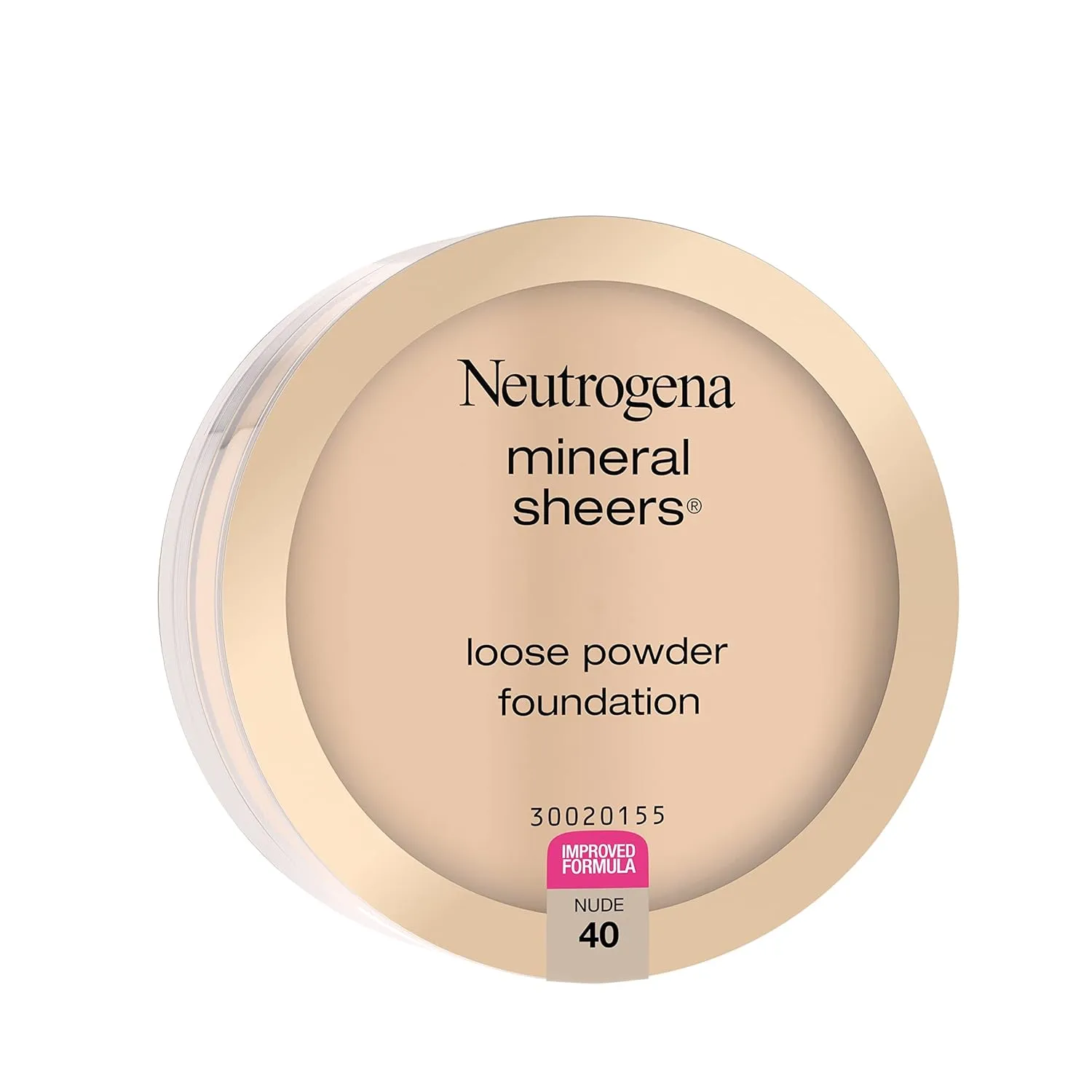 Neutrogena Mineral Sheers Lightweight Loose Powder Makeup Foundation with Vitamins A, C, & E, Sheer to Medium Buildable Coverage, Skin Tone Enhancer, Face Redness Reducer, Nude 40,.19 oz