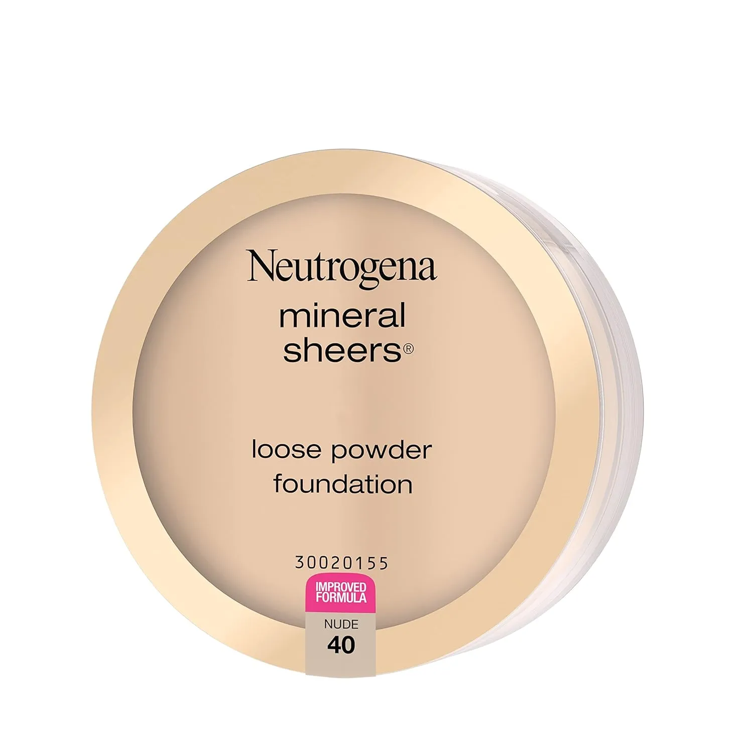 Neutrogena Mineral Sheers Lightweight Loose Powder Makeup Foundation with Vitamins A, C, & E, Sheer to Medium Buildable Coverage, Skin Tone Enhancer, Face Redness Reducer, Nude 40,.19 oz