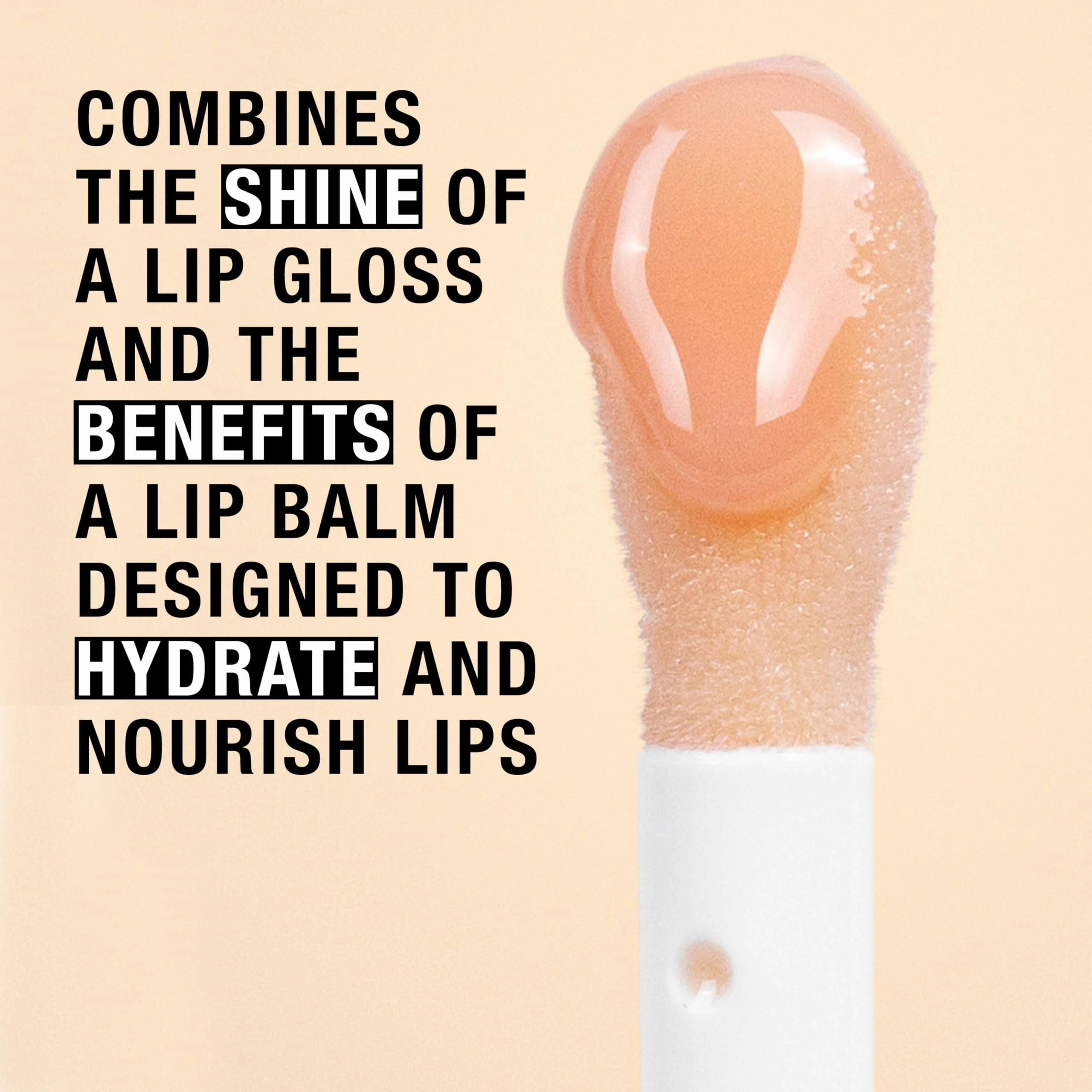 Neutrogena Hydro Boost Tinted Lip Oil with Hyaluronic Acid, glossy lip oil designed to hydrate & nourish lips while bringing out their natural color, Light Pink, .2 oz