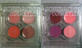 New Set of 2 Jordache Palette of 4 Cream Lipgloss