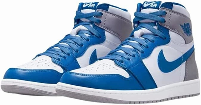 Nike Air Jordan 1 Retro High OG Men's Shoes (True Blue/White-Cement Grey, us_Footwear_Size_System, Adult, Men, Numeric, Medium, Numeric_16)
