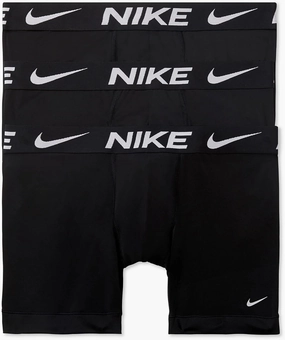 Nike Essential Micro Boxer Brief, Dri-FIT 3Pk, Black/Black/Black, Medium
