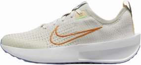 Nike Interact Run Women's Road Running Shoes (FD2292-001, Light Bone/Sail/Ice Peach/Bright Mandarin) Size 9