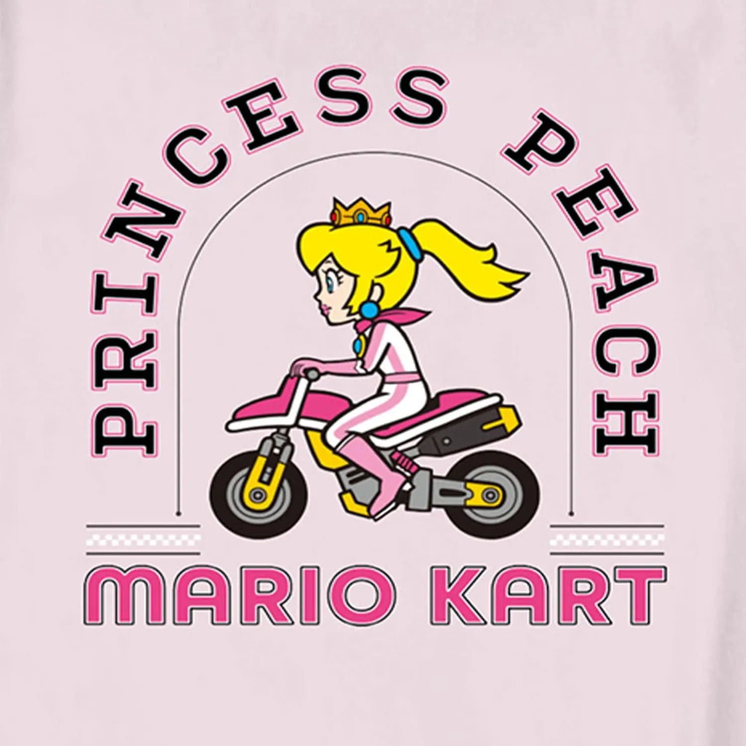 Nintendo Girls Princess Peach Shirt - Mario, Zelda, Kirby, Princess Peach and Donkey Kong Girls Short Sleeve Tee