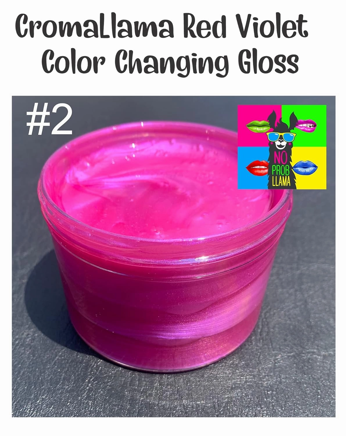NO PROB-LLAMA Pre-made Lip Gloss/Wholesale Lip Gloss (16 fl oz, #2 - Strawberry Scented)