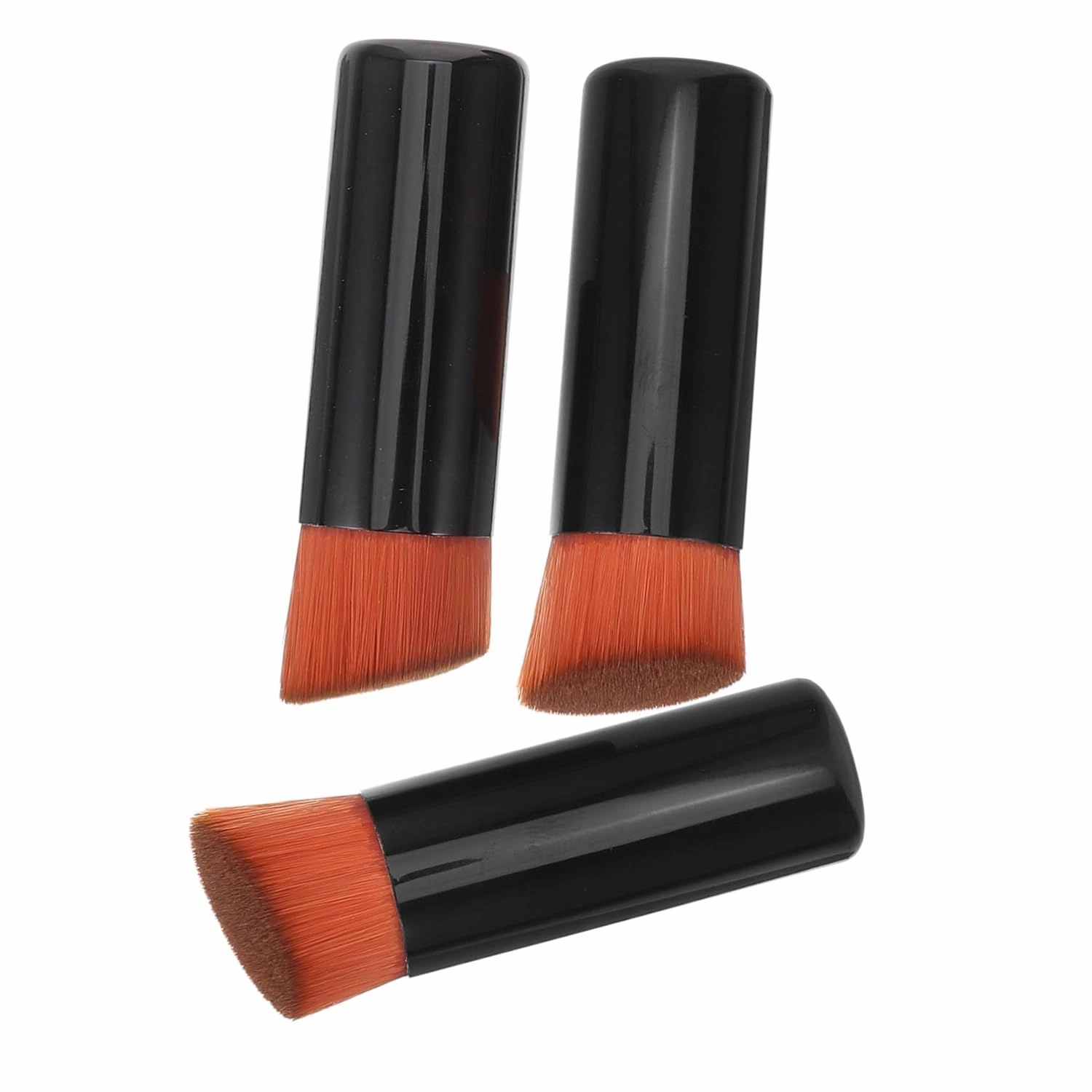 NOLITOY 15pcs Travel Makeup Brushes Portable Loose Powder Brushes for Women Blush Foundation Application Sleek Design Tube Go