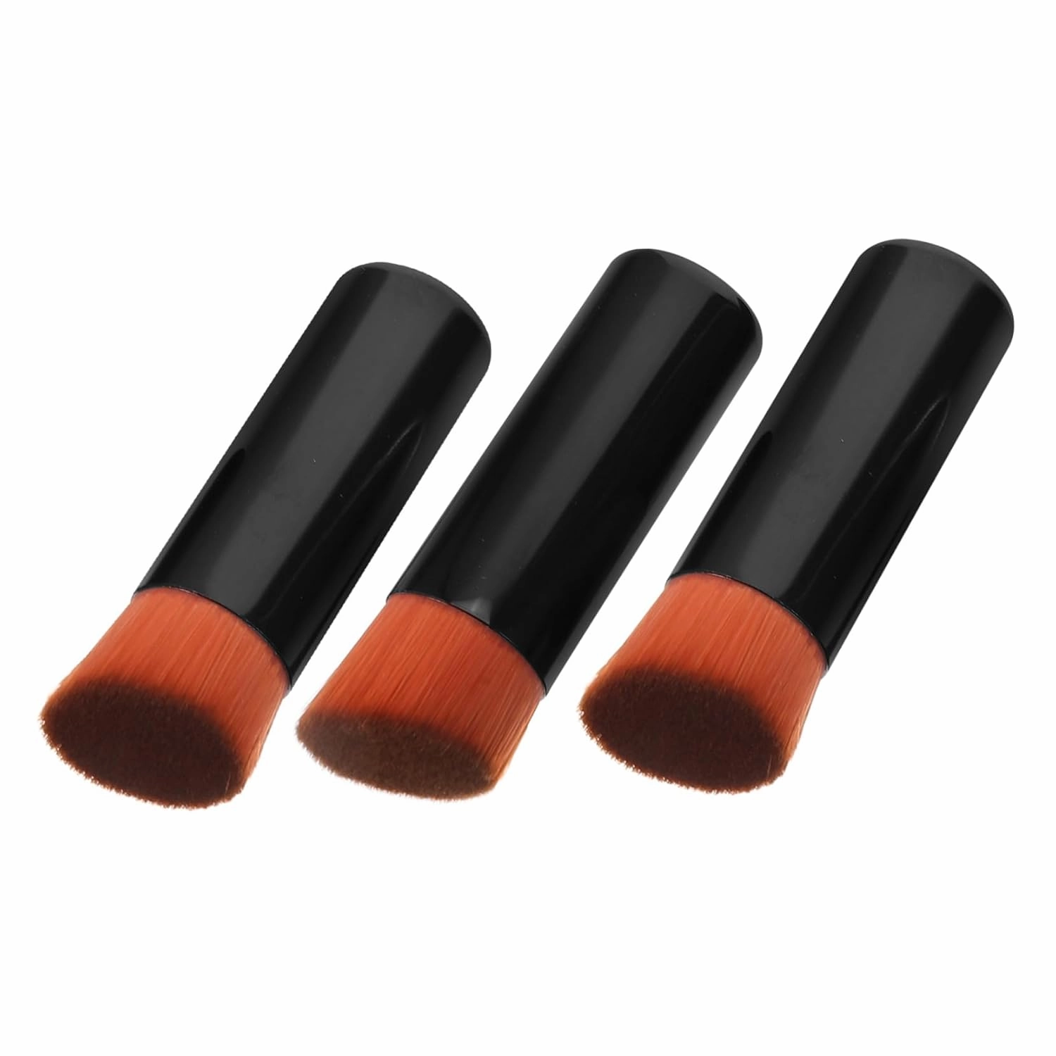 NOLITOY 15pcs Travel Makeup Brushes Portable Loose Powder Brushes for Women Blush Foundation Application Sleek Design Tube Go