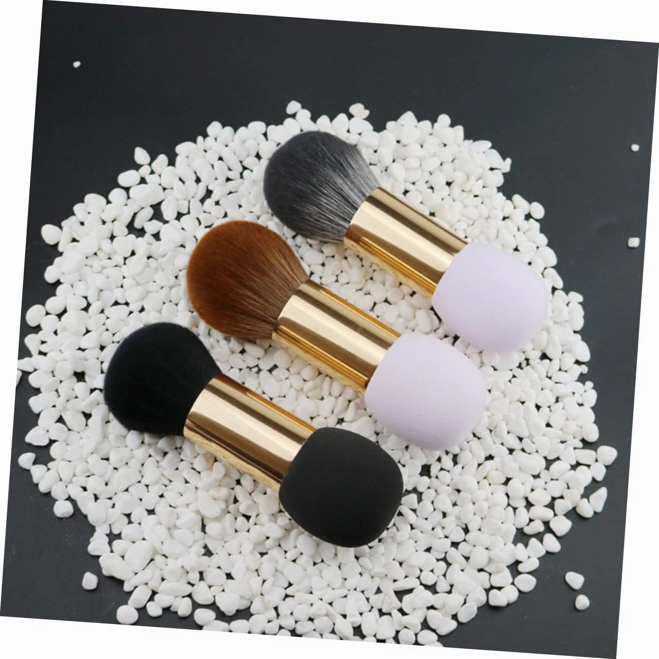 NOLITOY 3pcs Double-ended Blush Brush Multi-functional Makeup Tool for Loose Powder Blending and Contouring for Women and Girls Comfortable Silky Touch for Finish
