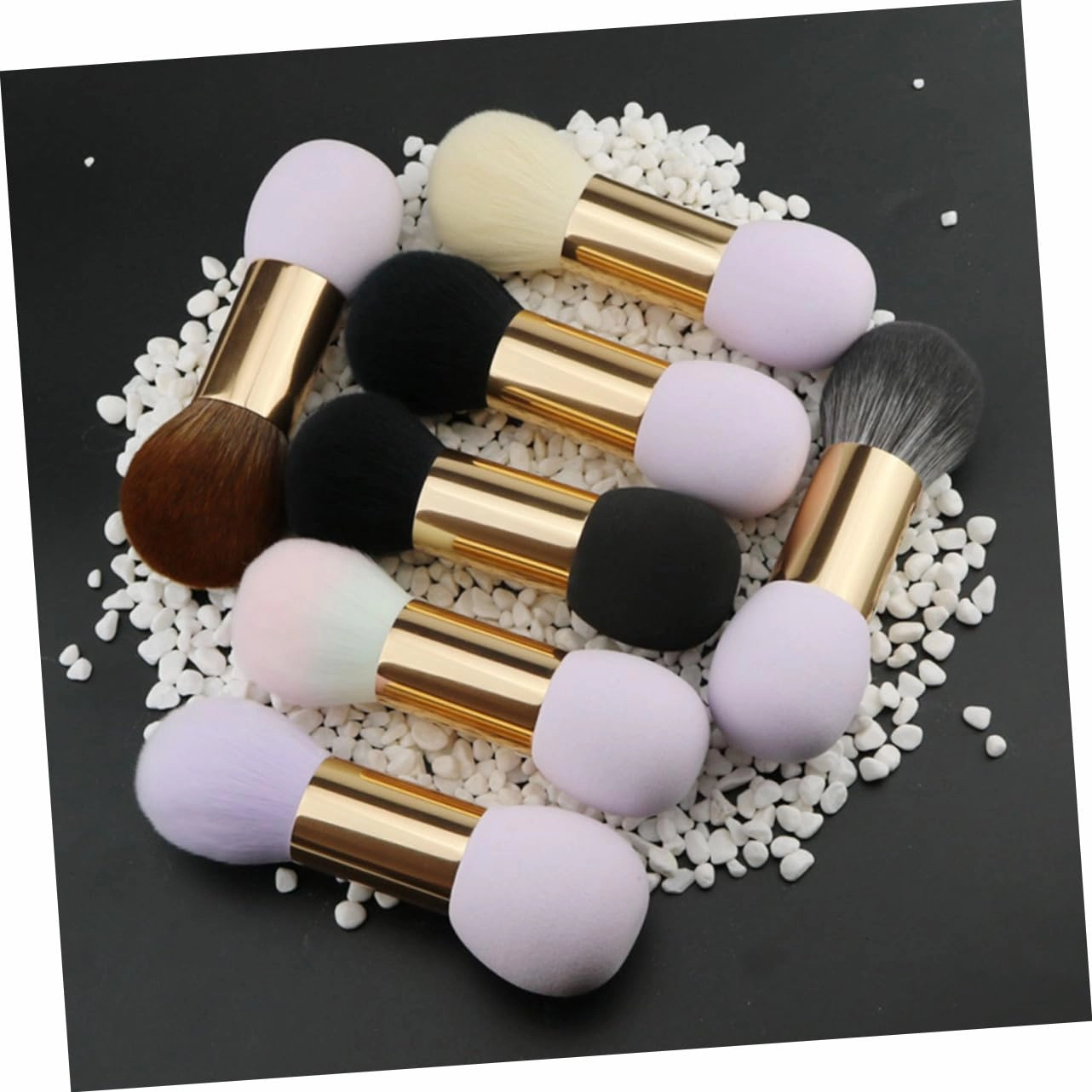 NOLITOY 3pcs Double-ended Blush Brush Multi-functional Makeup Tool for Loose Powder Blending and Contouring for Women and Girls Comfortable Silky Touch for Finish