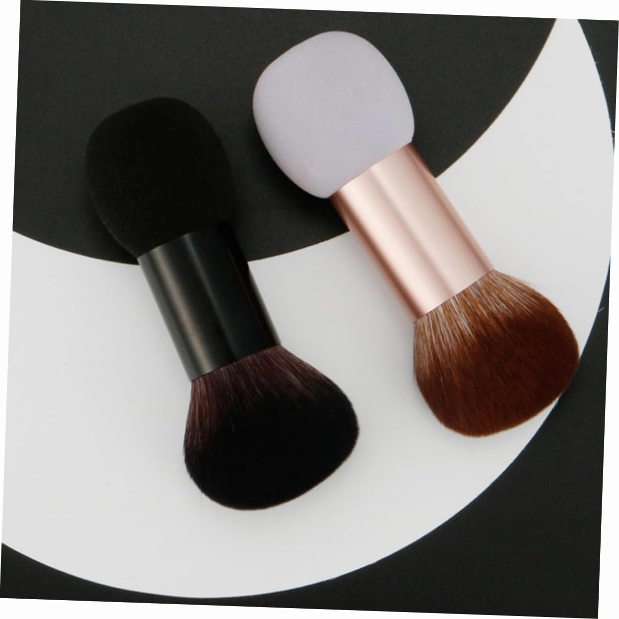 NOLITOY 3pcs Double-ended Blush Brush Multi-functional Makeup Tool for Loose Powder Blending and Contouring for Women and Girls Comfortable Silky Touch for Finish