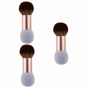 NOLITOY 3pcs Double-ended Blush Brush Multi-functional Makeup Tool for Loose Powder Blending and Contouring for Women and Girls Comfortable Silky Touch for Finish