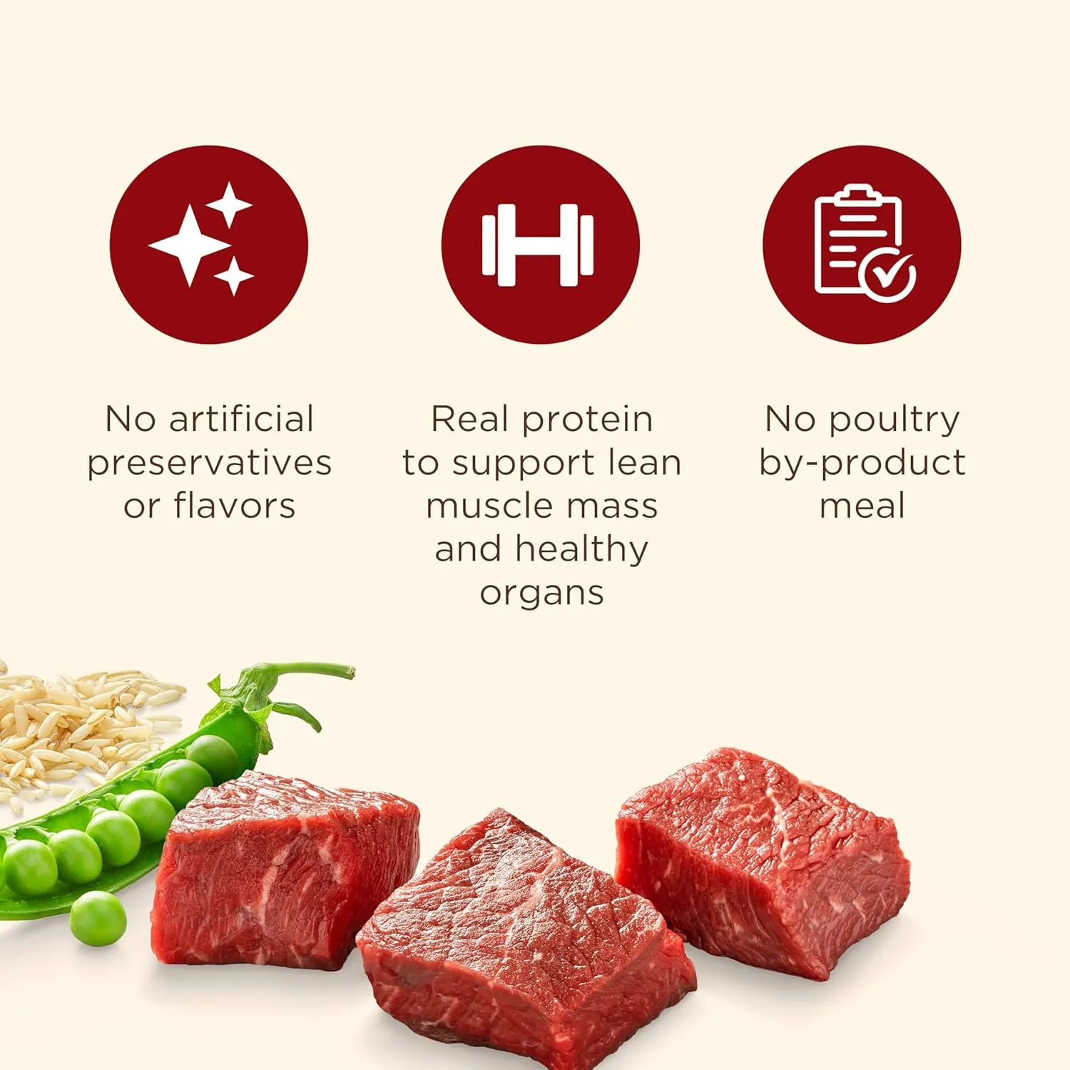 Nutrish Dry Dog Food, Real Beef, Pea & Brown Rice Recipe Whole Health Blend for Adult Dogs, 40 lb. Bag, Packaging May Vary (Formerly Rachael Ray)