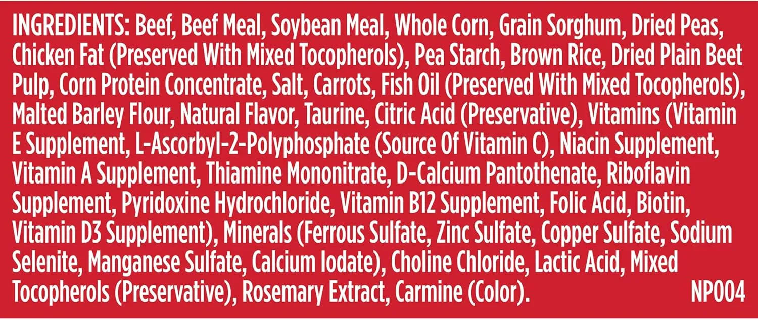 Nutrish Dry Dog Food, Real Beef, Pea & Brown Rice Recipe Whole Health Blend for Adult Dogs, 40 lb. Bag, Packaging May Vary (Formerly Rachael Ray)