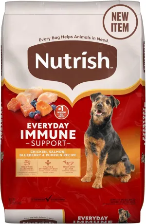 Nutrish Everyday Immune Support Chicken, Salmon, Blueberry & Pumpkin Recipe Dry Dog Food, 13 lb. Bag (Rachael Ray)