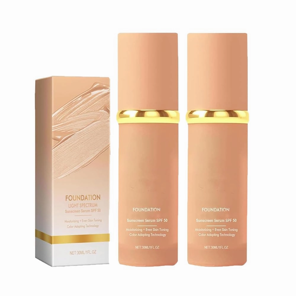 Nuvoria Base, Cabindealer 4 in 1 Foundation, Nuvoria 4 En, Match Cosmetics Foundation, Color Changing Foundation, Hydrating Concealer Foundation with Spf 50  (2PC)