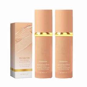 Nuvoria Base, Cabindealer 4 in 1 Foundation, Nuvoria 4 En, Match Cosmetics Foundation, Color Changing Foundation, Hydrating Concealer Foundation with Spf 50  (2PC)