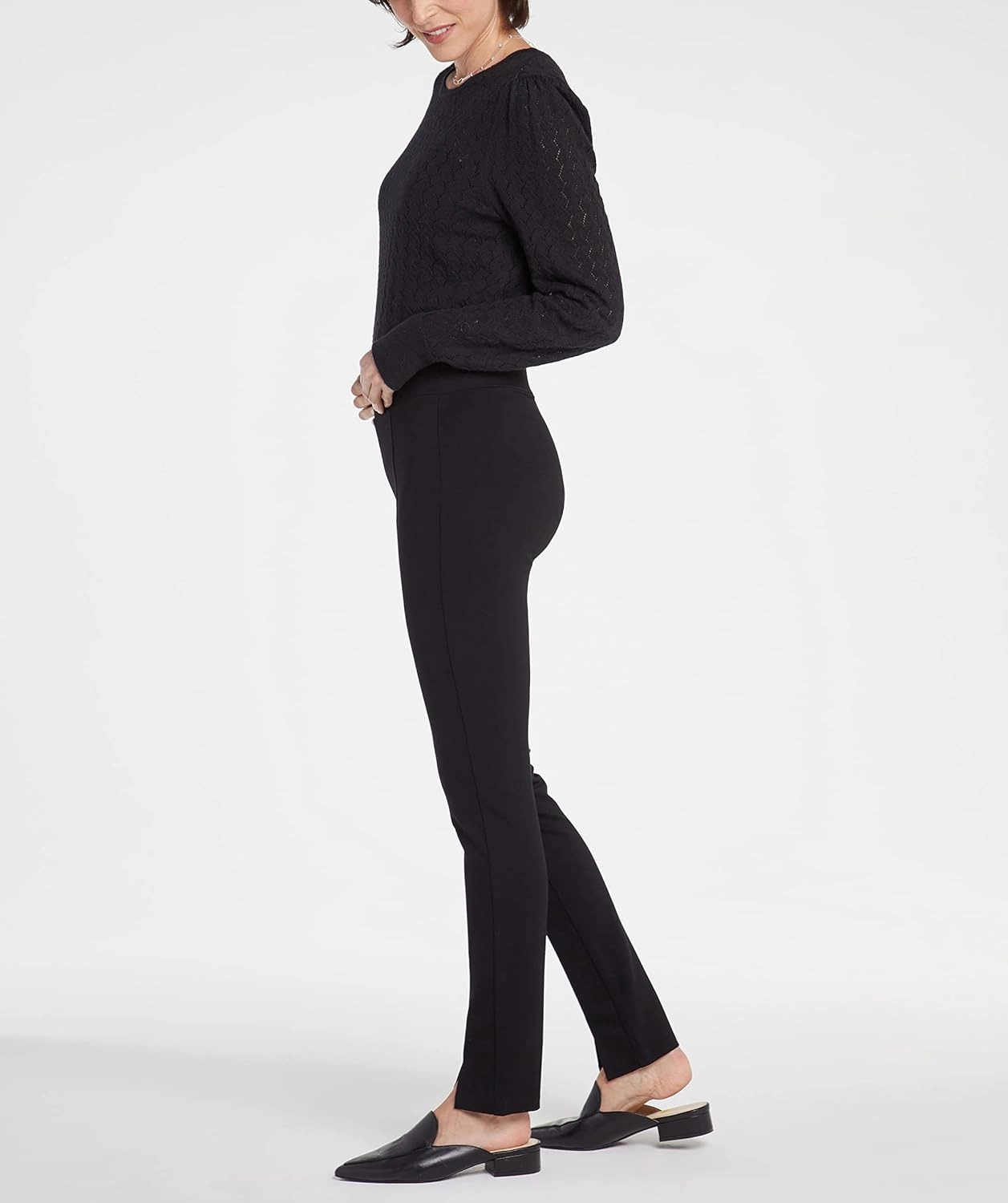 NYDJ Women's Basic Ponte Legging with Front Slit