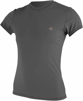 O'Neill Women's Basic Skins Upf 30   Short Sleeve Sun Shirt
