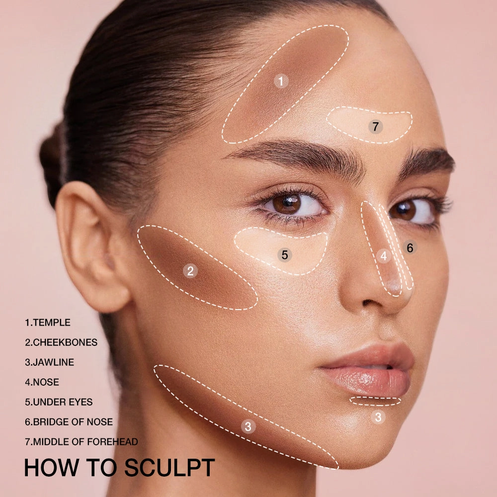 O.TWO.O 2024 New Arrival Concealer Highlight Contour Stick for Enhanced Face Contouring