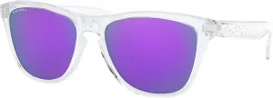 Oakley Frogskins Sunglasses Polished Clear with Prizm Violet Lens   Sticker