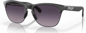 Oakley Frogskins Lite Sunglasses Matte Black with Prizm Grey Gradient Lens 63mm