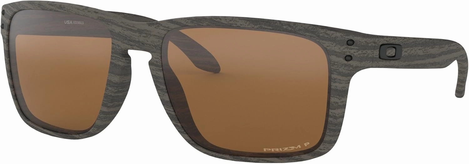 Oakley Holbrook XL Sunglasses Woodgrain with Prizm Tungsten Polarized Lens 59mm