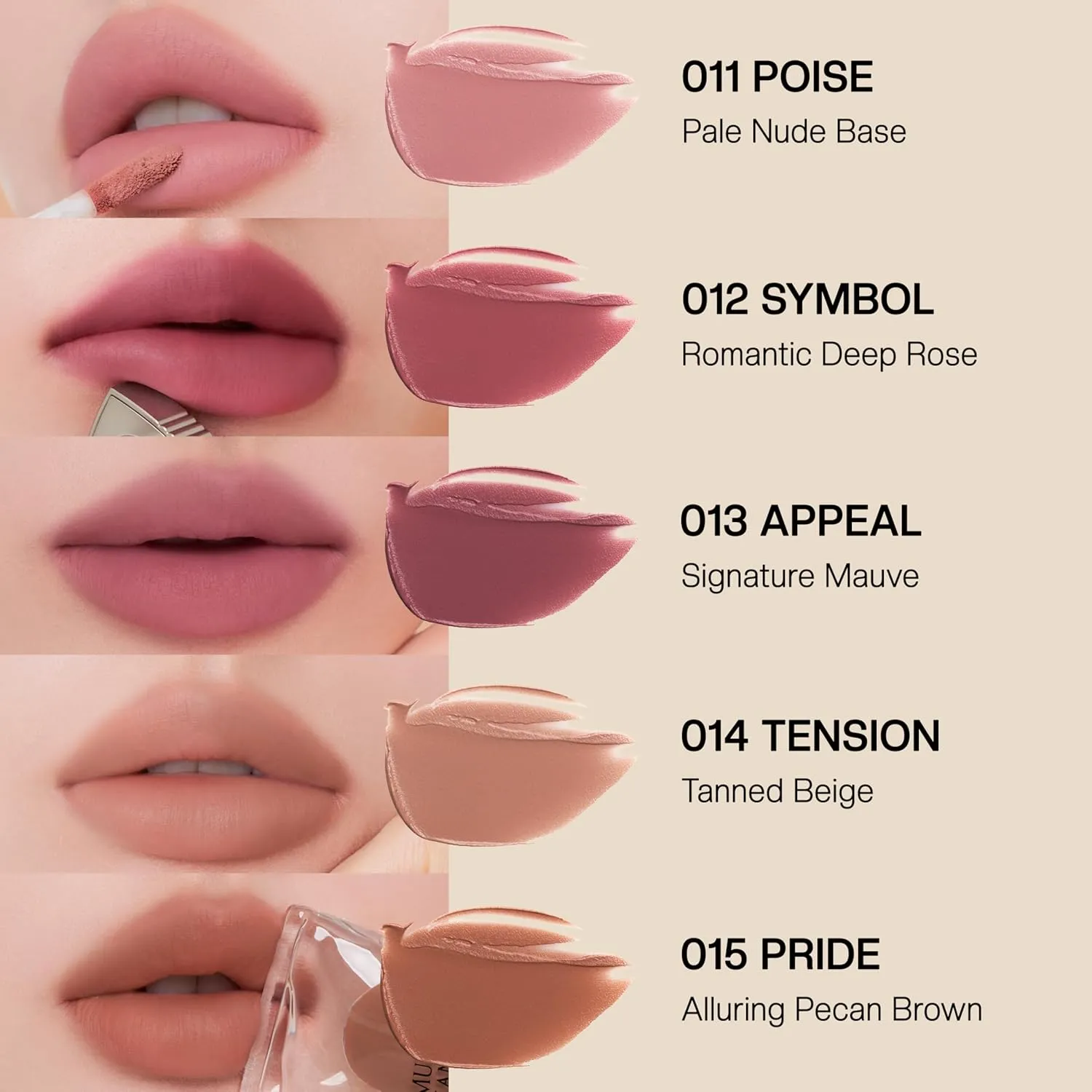 Objet Lip Stain (Unique Paint Tube Design) – Velvet Matte Tint, Long-Lasting Waterproof Lipstick, Hydrating Korean Makeup, Red & Rose Gloss, K-Beauty Tinted Lipstain (14 TENSION)