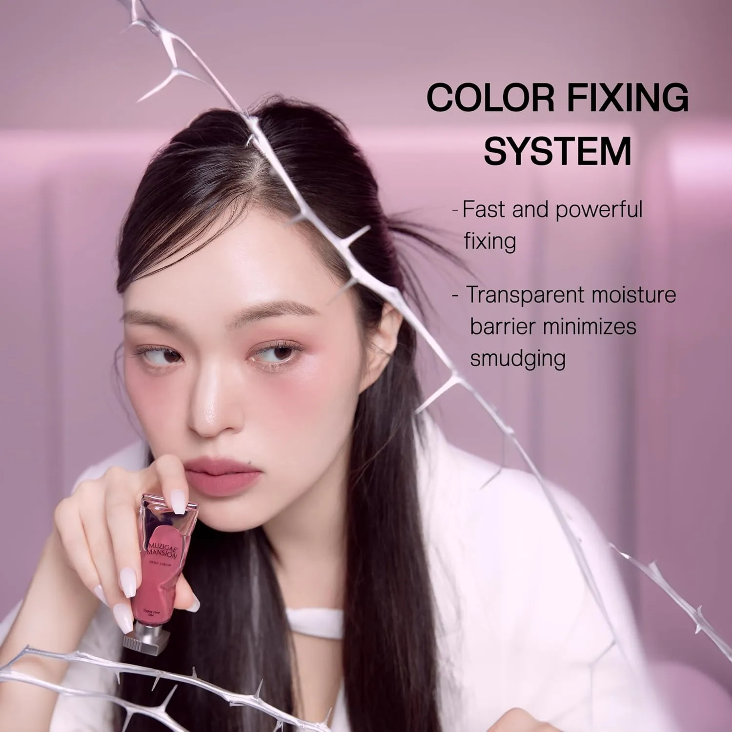 Objet Lip Stain (Unique Paint Tube Design) – Velvet Matte Tint, Long-Lasting Waterproof Lipstick, Hydrating Korean Makeup, Red & Rose Gloss, K-Beauty Tinted Lipstain (14 TENSION)