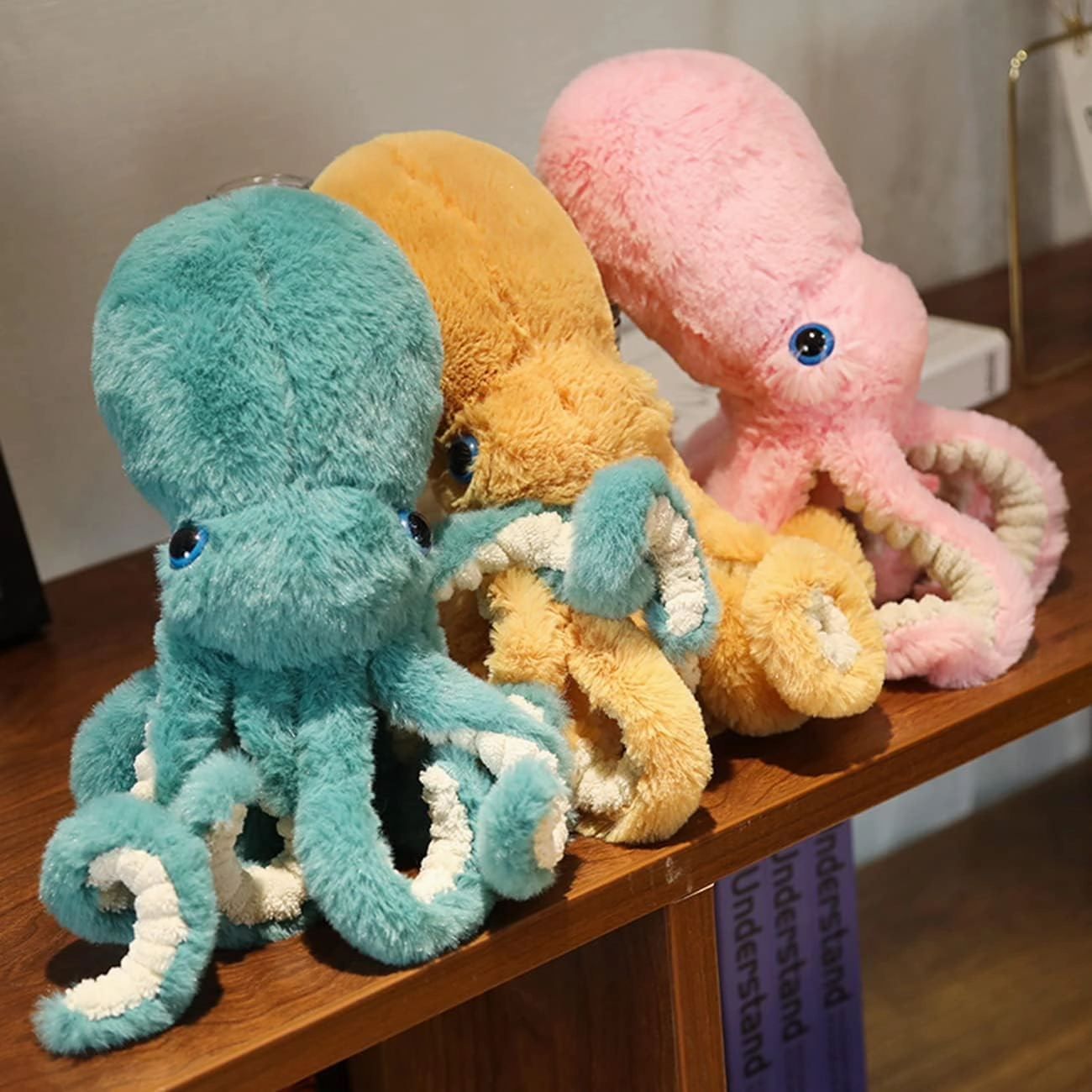 Octopus Stuffed Animals Octopus Plush Doll Toys Octopus Stuffed Toys Gift for Kids and Lovers for Birthday, Christmas, Valentine's Day(17.7-inch Pink)