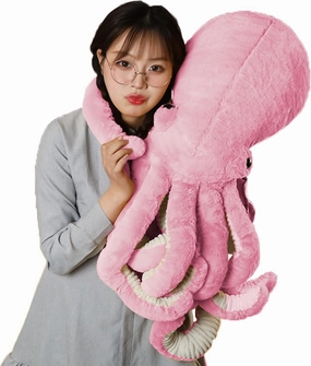 Octopus Stuffed Animals Octopus Plush Doll Toys Octopus Stuffed Toys Gift for Kids and Lovers for Birthday, Christmas, Valentine's Day(17.7-inch Pink)