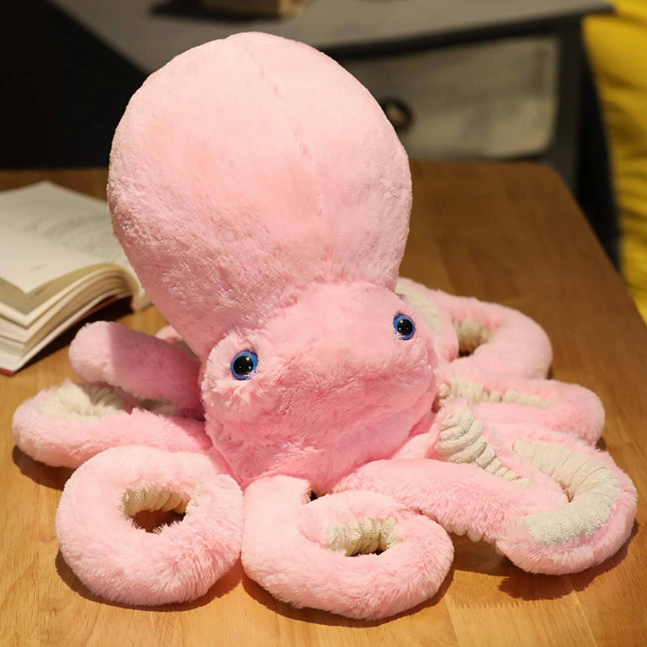 Octopus Stuffed Animals Octopus Plush Doll Toys Octopus Stuffed Toys Gift for Kids and Lovers for Birthday, Christmas, Valentine's Day(17.7-inch Pink)
