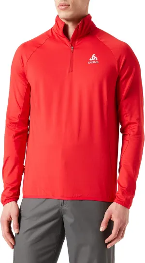 Odlo Men's mid-layer 1/2 zip carve light jumper